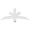 Ekena Millwork Alberta Architectural Grade PVC Gable Bracket, 48"W x 20"H x 4"D x 4"F, 10/12 Pitch GBP048X20X0404ALB00 - alternate 4